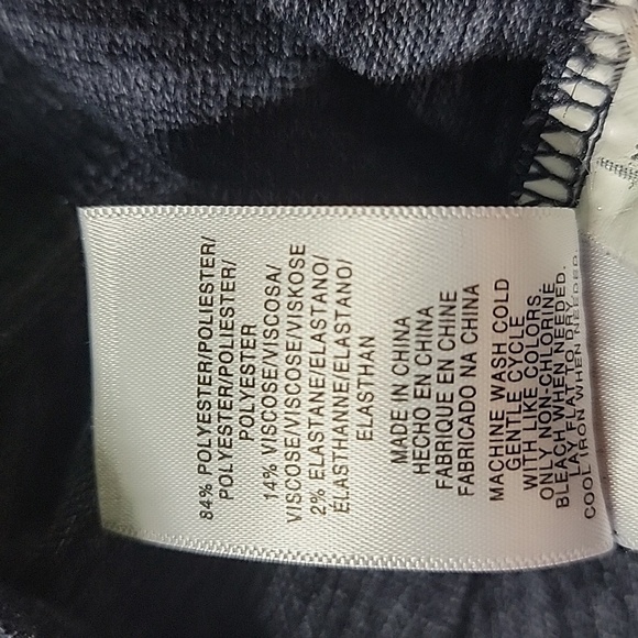 Jones New York Signature Heather navy Cowl long sleeve jersey top - XL - Picture 5 of 5